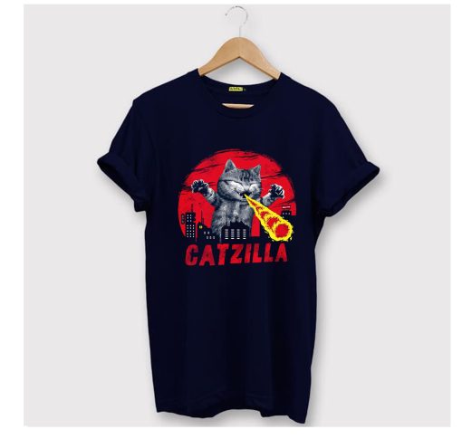 Catzilla Godzilla Parody T Shirt (GPMU)