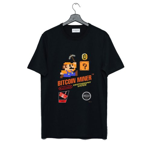 Bitcoin Miner Super Mario Kripto T Shirt (GPMU)