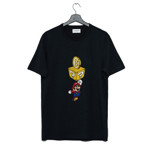 Funny Super Mario 3 Bitcoin T-Shirt (GPMU)