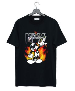 Kiss Mickey Mouse Band Black T-Shirt (GPMU)