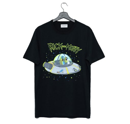 Rick and Morty UFO Spaceship Outer Space T Shirt (GPMU)