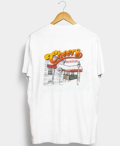 Vintage 90's CHEERS Sitcom American TV T Shirt Back (GPMU)