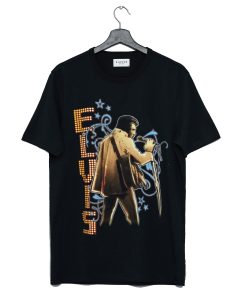 Liquid Blue Elvis Print T Shirt (GPMU)