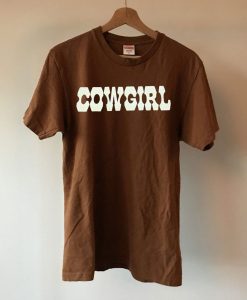 Brown cowgirl graphic T Shirt (GPMU)