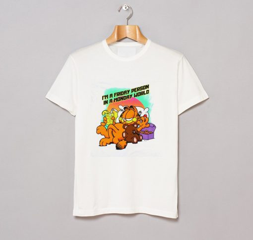 Garfield Mens' I'm A Friday Person In A Monday World T Shirt (GPMU)