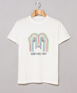 Good Vibes Only Rainbow T-Shirt (GPMU)