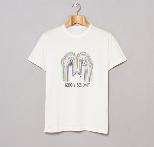 Good Vibes Only Rainbow T-Shirt (GPMU)