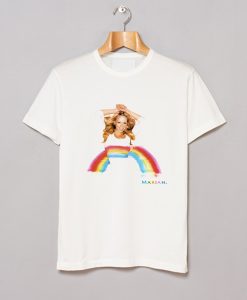 Album Merch Tour Mariah Carey Rainbow T Shirt (GPMU) White