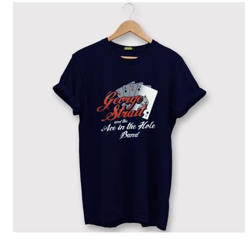 George Strait Navy Ace In the Hole Band T Shirt (GPMU)