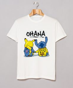 Ohana Pikachu and Stitch T-Shirt (GPMU)