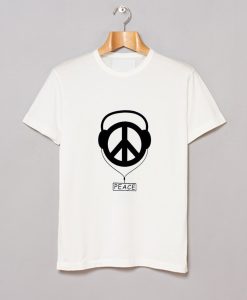 Peace Love Music White T Shirt (GPMU)