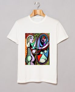 Girl Before a Mirror By Pablo Picasso T Shirt (GPMU)