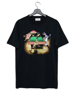 Looney Tunes Playing Pool T Shirt (GPMU)