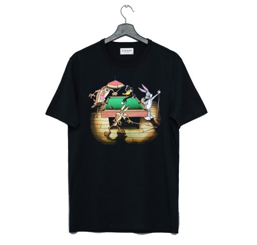 Looney Tunes Playing Pool T Shirt (GPMU)