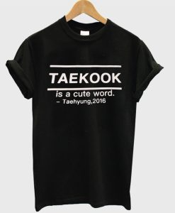 Bts Taekook Is a Cute Word T-Shirt (GPMU)