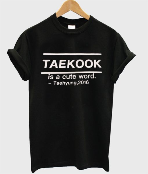 Bts Taekook Is a Cute Word T-Shirt (GPMU)