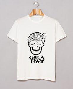 Greta Van Fleet Flower Power Skull T-Shirt (GPMU)