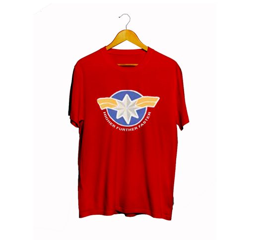 Captain Marvel Higher Further Faster T-Shirt (GPMU)