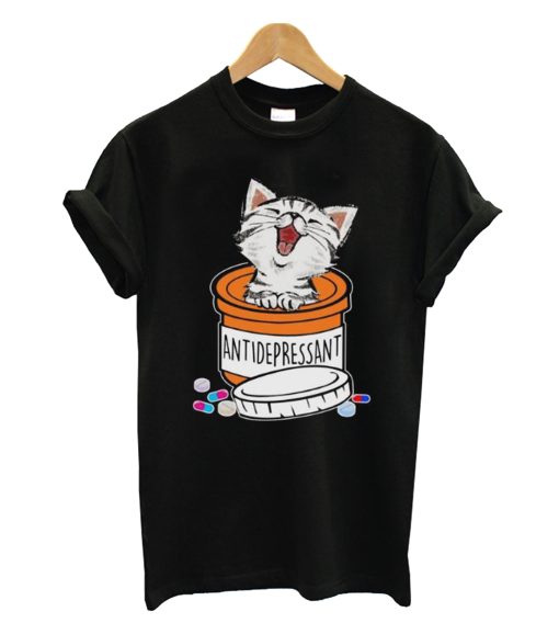 Antidepressant cat T-Shrit (GPMU)