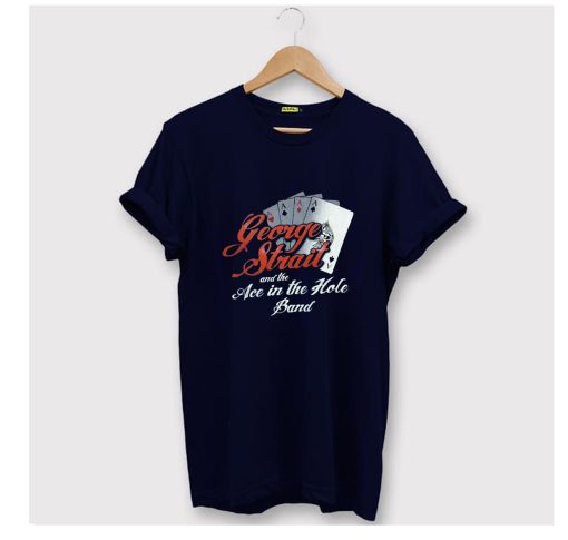 George Strait Navy Ace In the Hole Band T Shirt (GPMU)