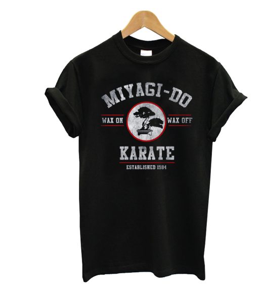 Miyagi Do Karate Kid Wax On Wax Off T-Shirt (GPMU)