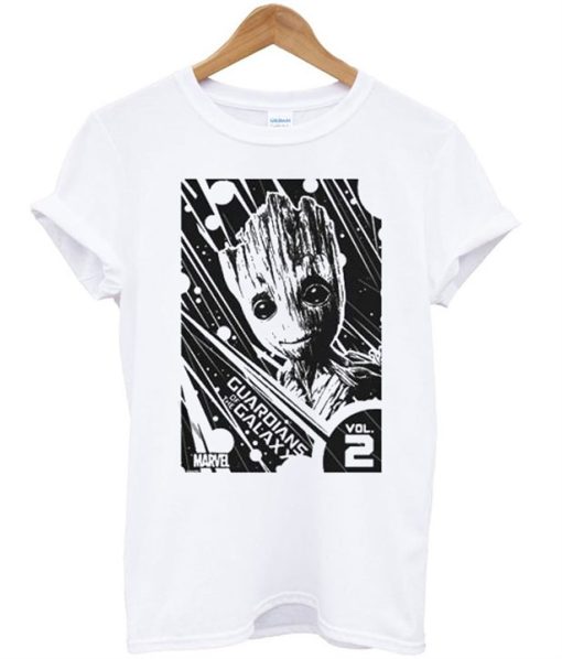 Marvel Groot Guardians of the Galaxy 2 Light Graphic T Shirt (GPMU)