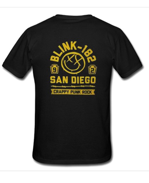 Blink 182 Crappy Punk Rock San Diego Back T-Shirt (GPMU)