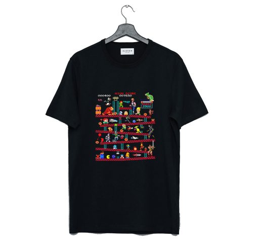 Donkey Kong Retro Game Characters T-Shirt (GPMU)