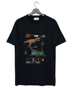 Jurassic Park 8-Bit Classic Dino T-Shirt (GPMU)