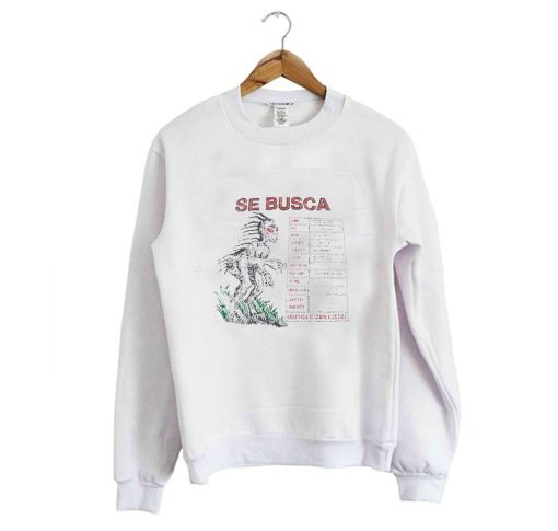 Vintage Advertencia No Lo Mire a Los Ojos Chupacabra Sweatshirt (GPMU)