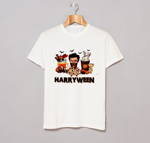 Harry Styles Latte Drink Fall Coffee Harryween Halloween T Shirt (GPMU)