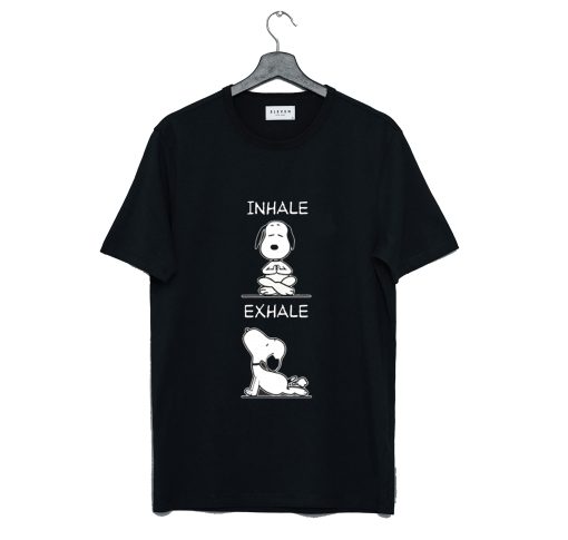 Yoga Inhale Exhale Snoopy T Shirt (GPMU)