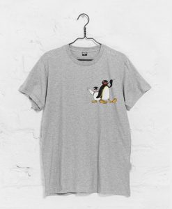 Angry Pingu waving penguin Cute T Shirt (GPMU)