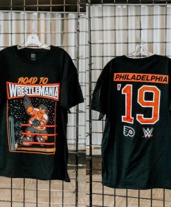 Gritty Philadelphia Flyers Road to Wrestlemania T Shirt (GPMU)