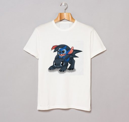 StitchToothless Crossover Design T-Shirt (GPMU)