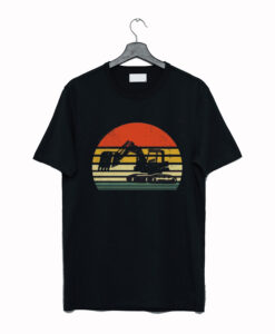 Retro Excavator Construction T-Shirt (GPMU)