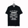 The Man Myth Legend Vintage 1950 72Nd T Shirt (GPMU)