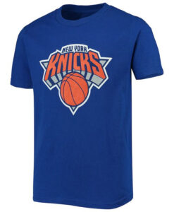 Youth New York Knicks Blue Primary Logo T-Shirt (GPMU)