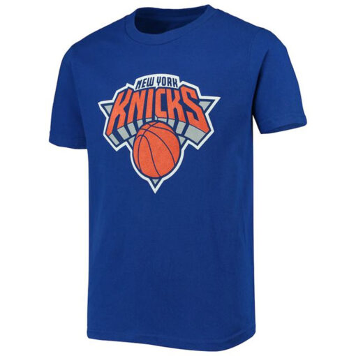 Youth New York Knicks Blue Primary Logo T-Shirt (GPMU)