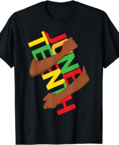 Black Hand Hug Juneteenth T Shirt