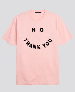 Smiley No Thank You t-shirt