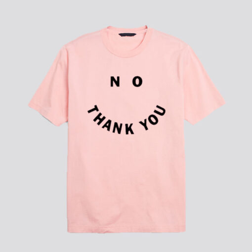 Smiley No Thank You t-shirt